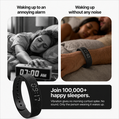 Wakeband™ - Wakes you. Not the room.