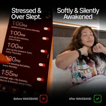 Wakeband™ - Wakes you. Not the room.