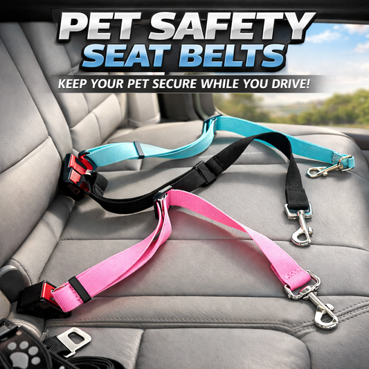 Adjustable Pet Safety Belt – Harness Clip