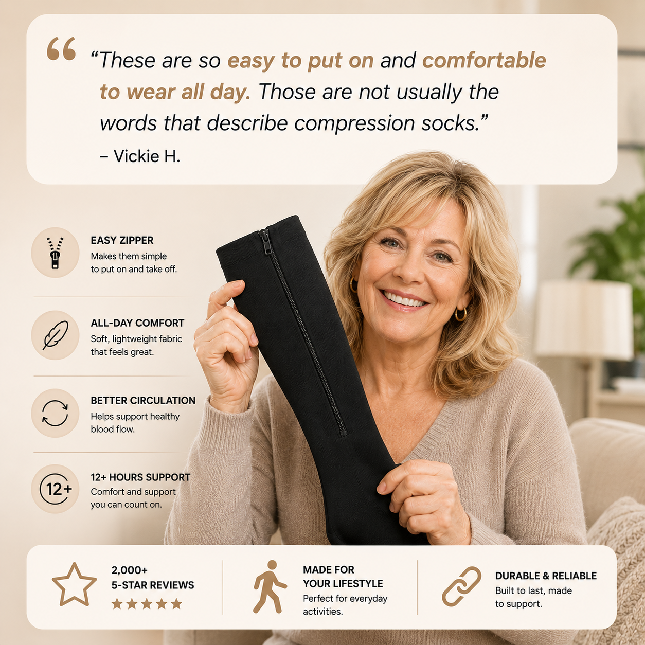 ZIPIVA COMPRESSION SOCKS